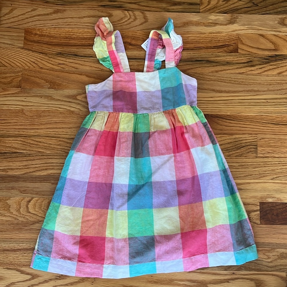 Gap plaid sundress girls size small NWT